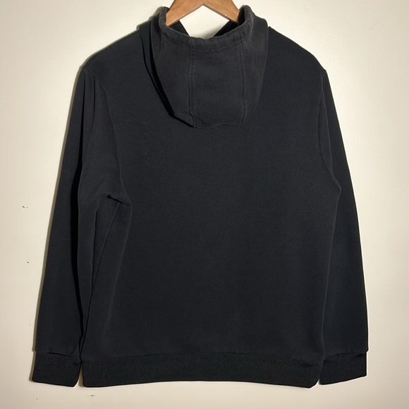 Karl Lagerfeld Paris Mens Colour Block Solid Pullover Hoodie Black US Size M - Picture 2 of 10